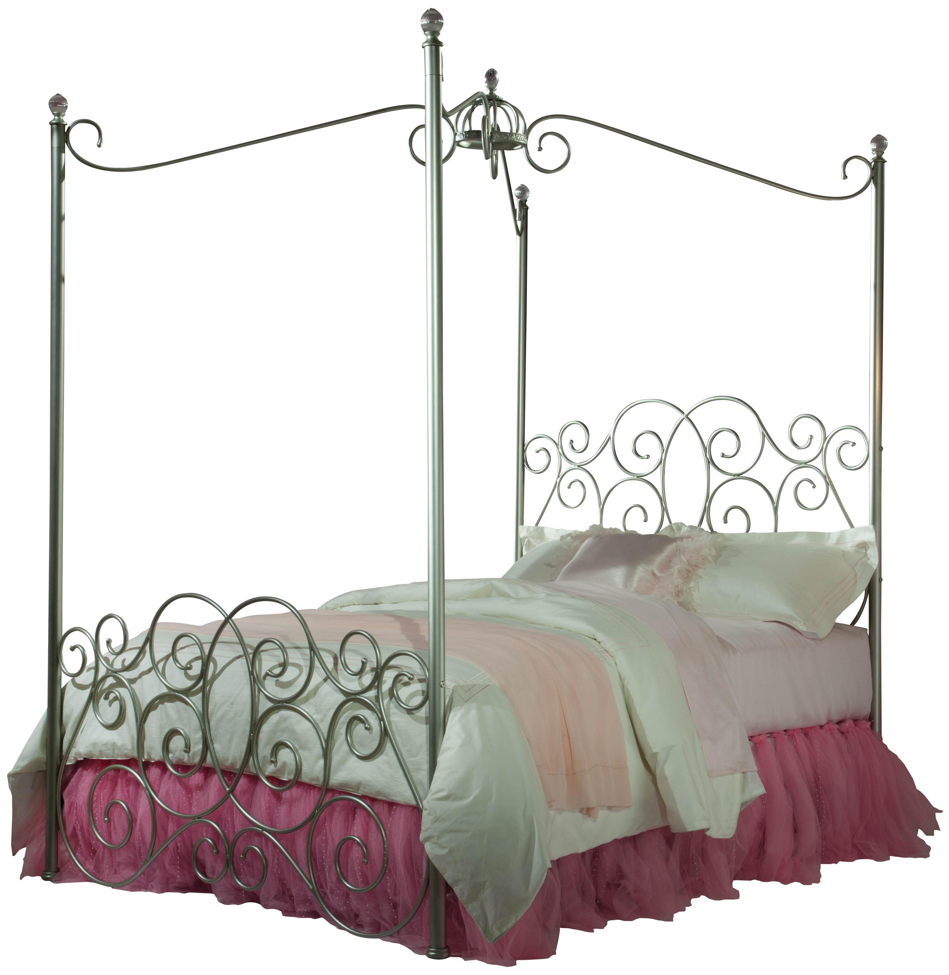 Standard Furniture Princess Canopy Beds Full Metal Canopy Bed with Clear Post Finials Dunk